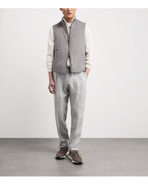 Herno Gray Ecoage Gilet for men