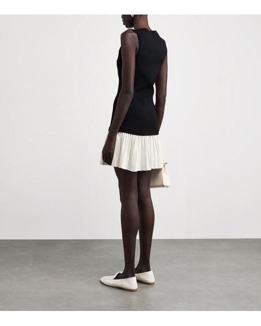 Sandro Black Boat-Neck Mini Dress