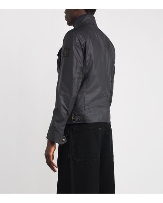 Belstaff Black Waxed Racemaster Jacket for men