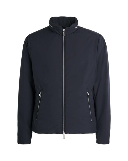 Moorer Blue Padded Alcide Jacket for men