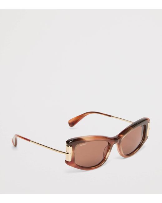 Max Mara Pink Acetate Cat-Eye Sunglasses