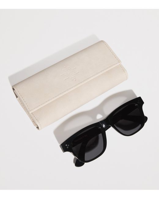Eleventy Black Cellulose Acetate Marco Sunglasses for men