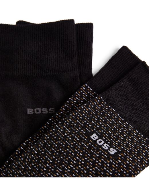 Boss Black Mini Pattern Socks (pack Of 2) for men