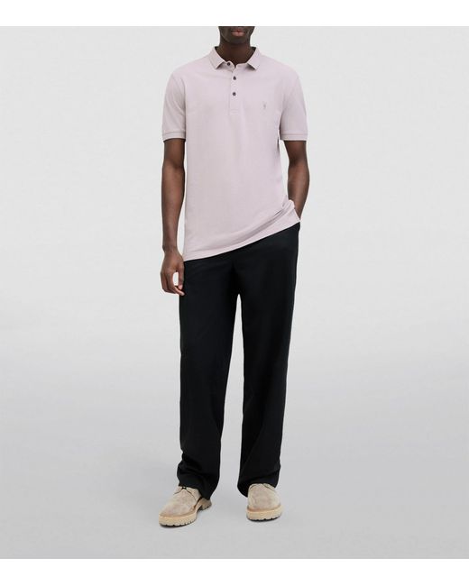 AllSaints Purple Reform Polo Shirt for men