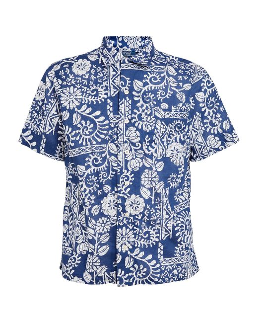 Polo Ralph Lauren Linen Batik-print Shirt in Blue for Men | Lyst UK