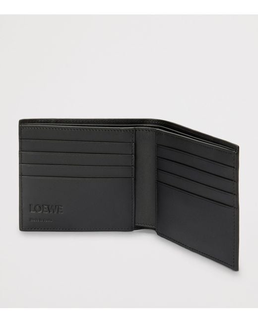 Loewe Black Leather Puzzle Edge Wallet for men
