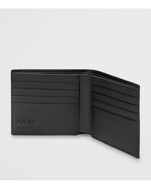 Loewe Black Leather Puzzle Edge Wallet for men