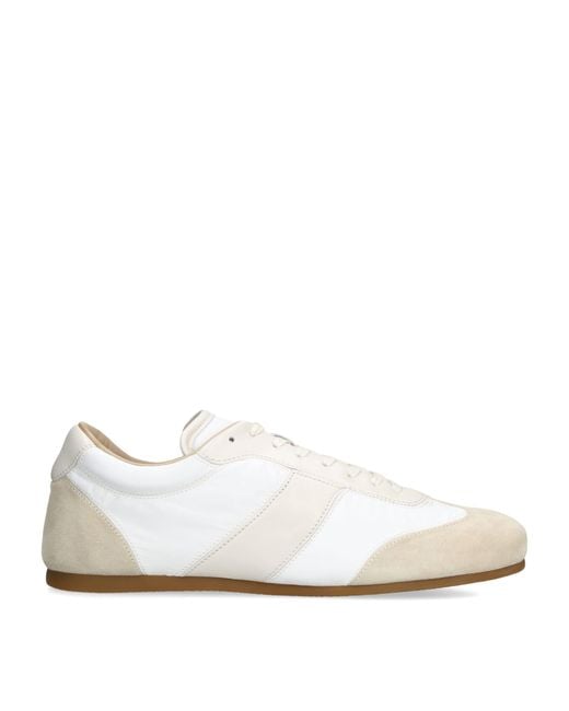 Lemaire White Suede Soft Runner Sneakers for men