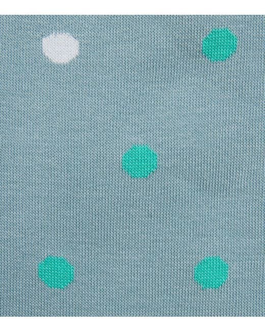 Paul Smith Blue Polka-Dot Socks for men