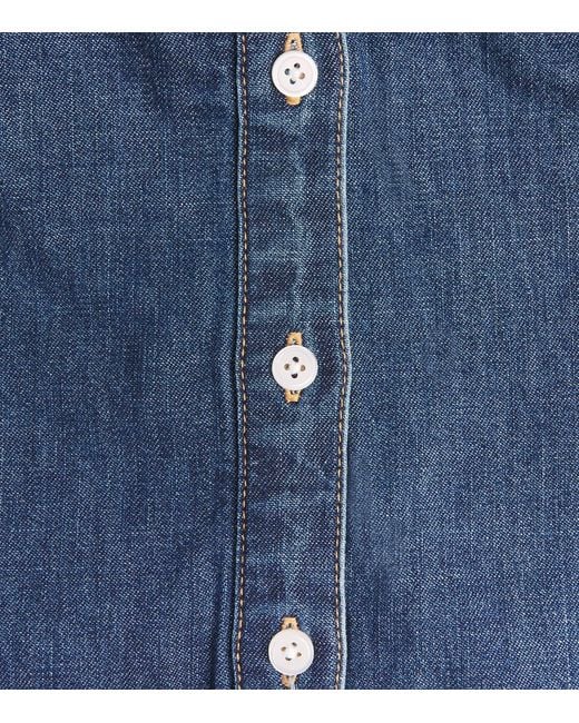 Veronica Beard Blue Denim Arcadia Shirt Dress