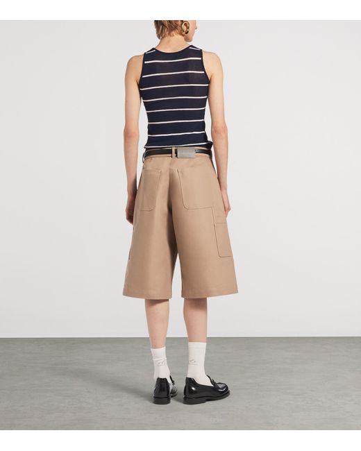 Balenciaga Blue Striped Tank Top