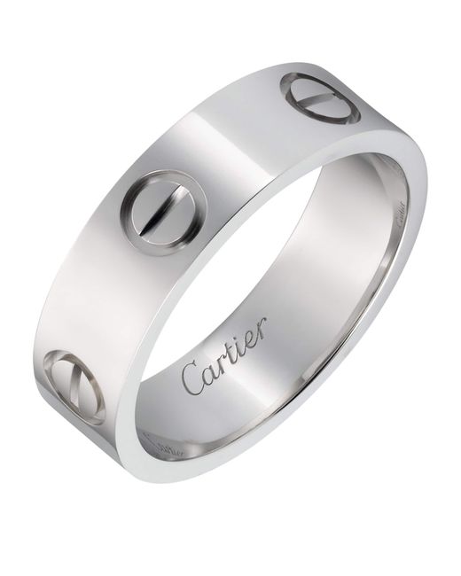 Cartier White Platinum Love Ring