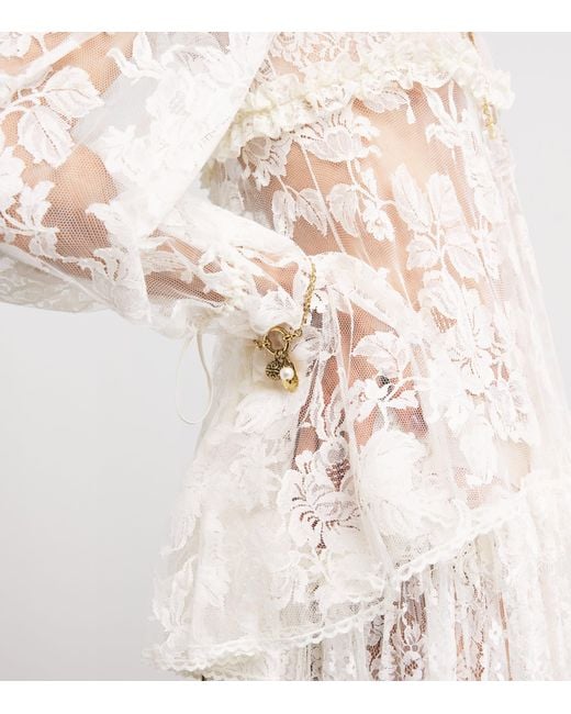 Chloé Metallic Victorian Charm Necklace