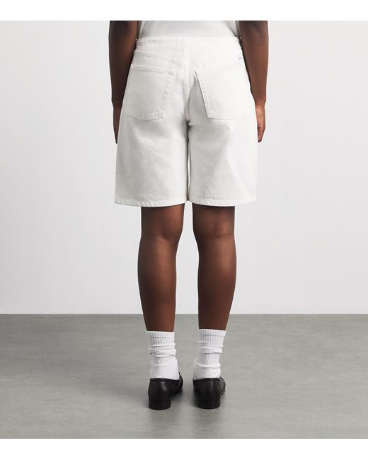 Still Here White Cool Denim Shorts