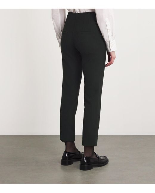 Veronica Beard Black Cropped Skinny Stila Trousers