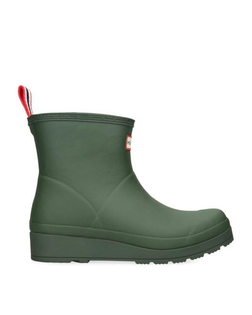 Hunter Green Insulated Play Short Wellington Boots