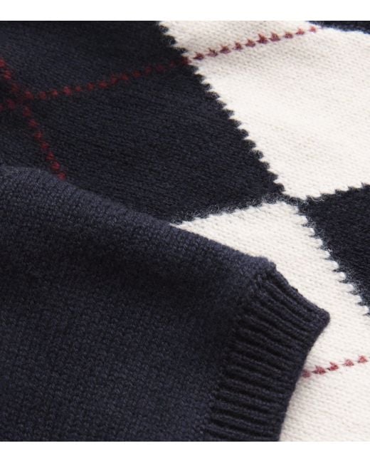 FRAME Blue X Sotheby's Argyle Sweater Vest