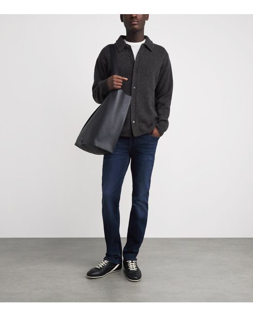 7 For All Mankind Blue Slimmy Lux Performance Plus Jeans for men