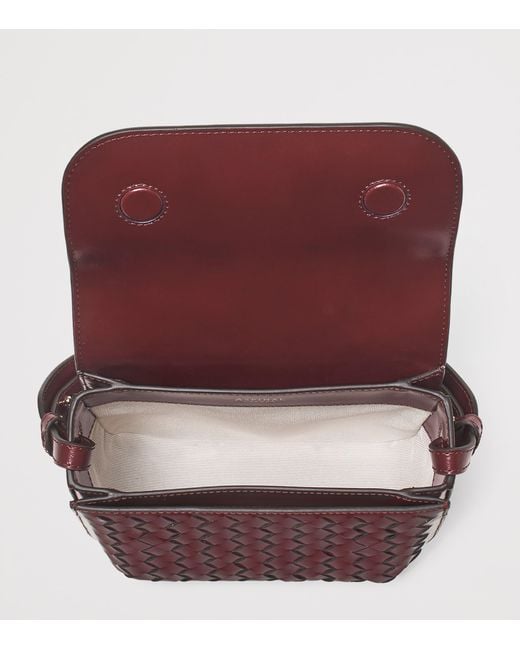 Aspinal Purple Leather Ella Cross-Body Bag