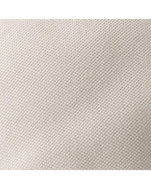 Prada Gray Cotton Piqué Logo Baseball Cap for men