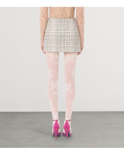Valentino Natural Tweed Mini Skirt
