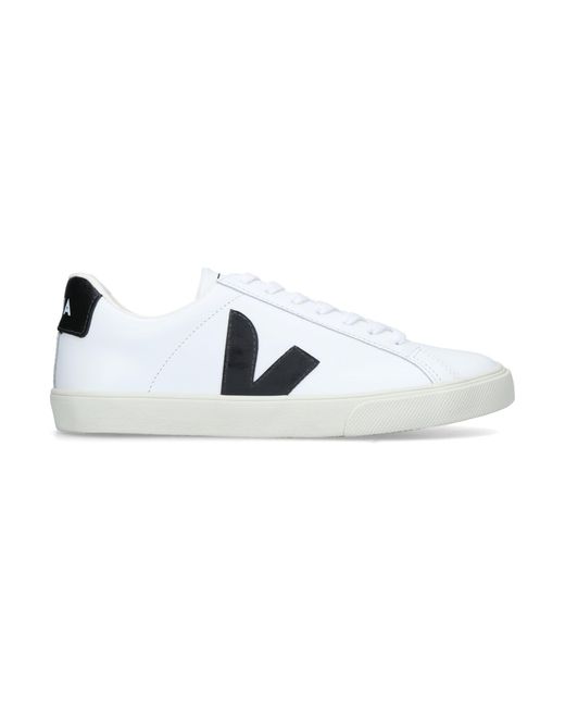 Veja White Leather Esplar Sneakers