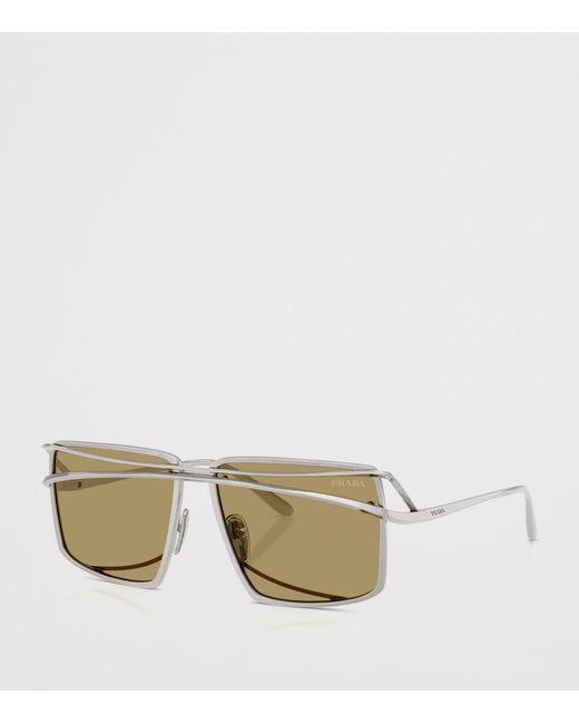 Prada Natural Metal Runway Sunglasses for men