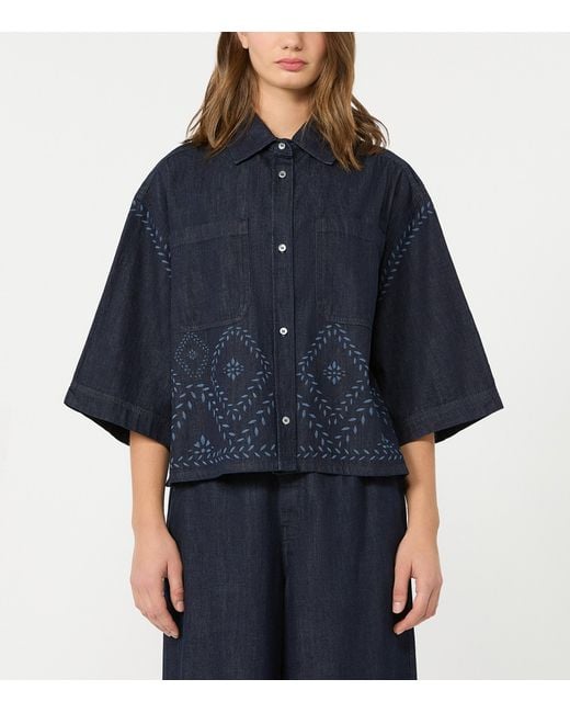 Weekend by Maxmara Blue Alare Denim Shirt