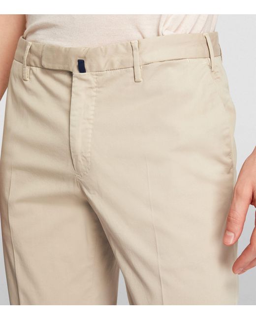 Slowear Natural Stretch-cotton Chinos for men