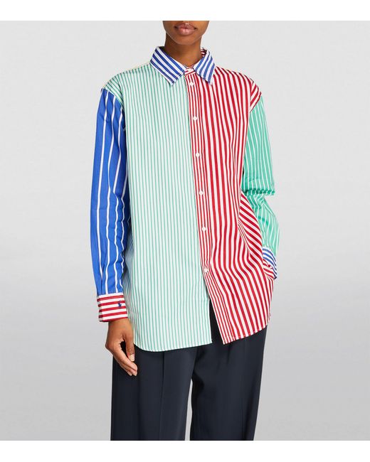 Polo Ralph Lauren Blue Oversized Striped Shirt