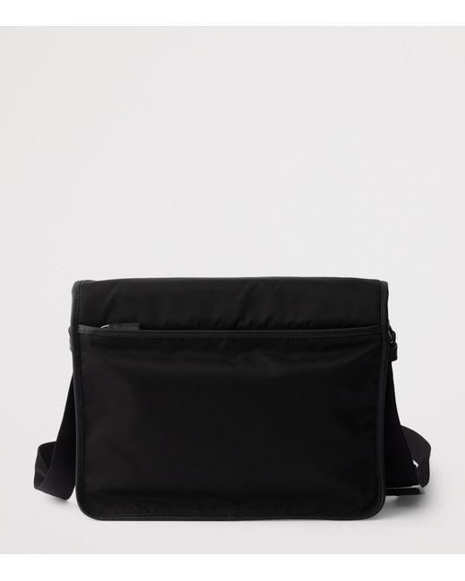 Prada Black Re-Nylon And Saffiano Leather Shoulder Bag for men