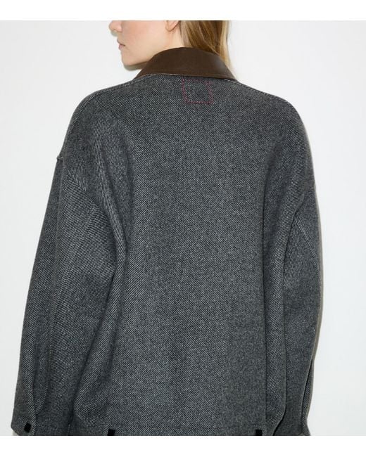 MAX&Co. Gray Virgin Wool-Blend Coat