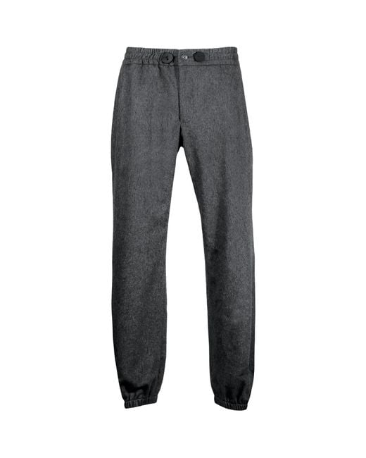 Alan Scott Gray Cashmere-Blend Sweatpants for men