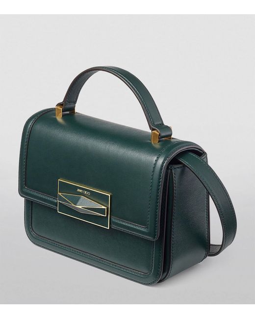 Jimmy Choo Green Diamond Top-handle Bag