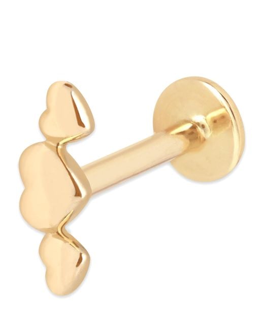 Astrid & Miyu Metallic Heart Cluster Single Stud Earring