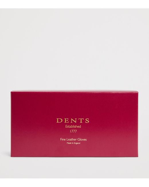 Dents Yellow Leather Hampton Gloves for men