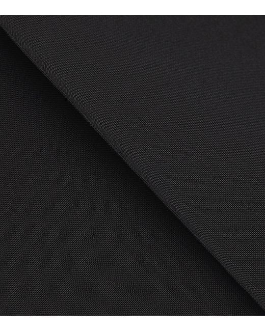 Totême  Black Double-Pleat Straight Trousers