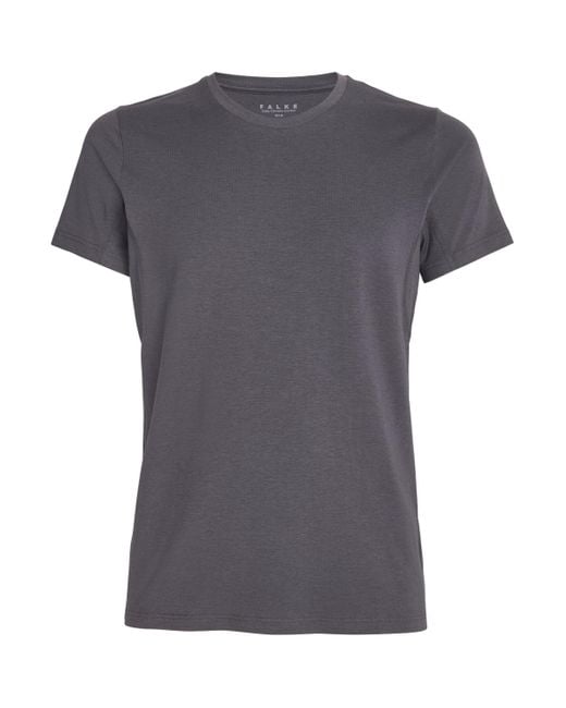 Falke Gray Cotton-Blend Daily Climate Control T-Shirt for men