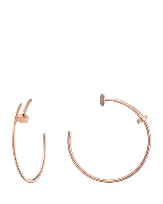 Cartier Metallic And Diamond Juste Un Clou Hoop Earrings