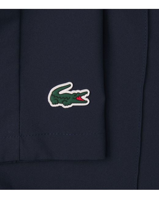 Lacoste Blue Stretch Taffeta Ultra Dry Tennis Shorts for men