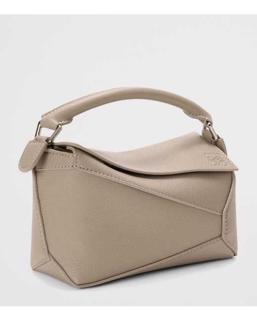 Loewe Metallic Mini Leather Puzzle Edge Top-Handle Bag