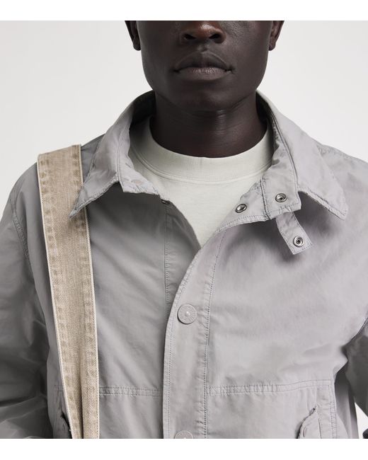 Stone Island Gray David Light-Tc Ghost Coach Jacket for men