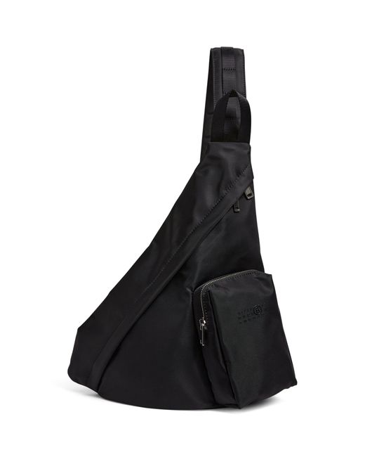 MM6 by Maison Martin Margiela Black Triangle Cross-body Bag for men
