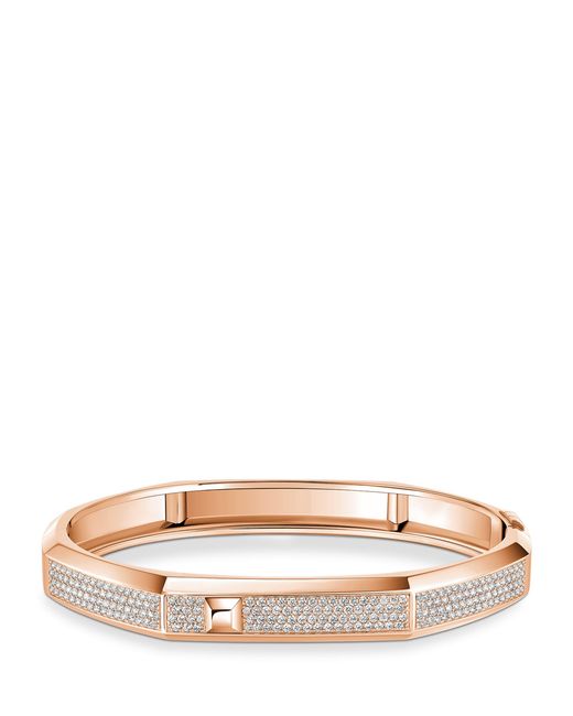 Messika Natural Moderniste Medium And Diamond Pavé Bangle