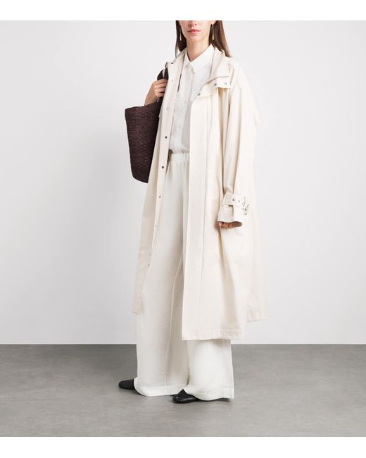 Anine Bing White Wide-Leg Rosyln Trousers