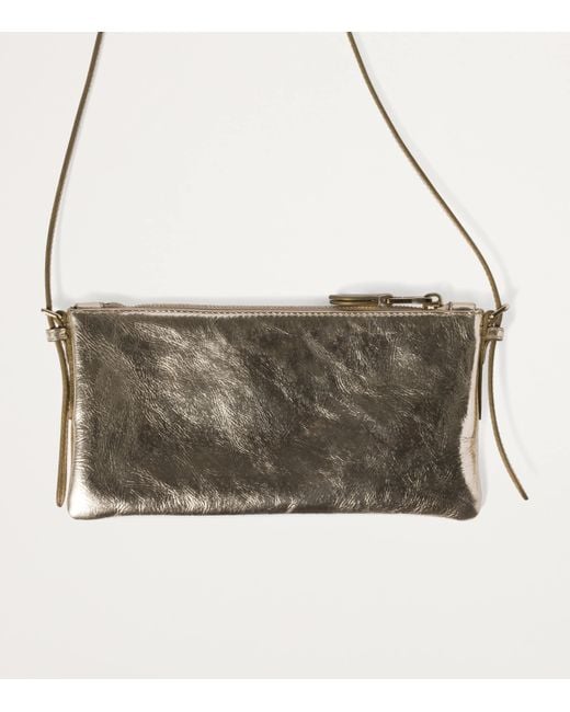 Miu Miu Metallic Laminated Nappa Leather Mini Pouch