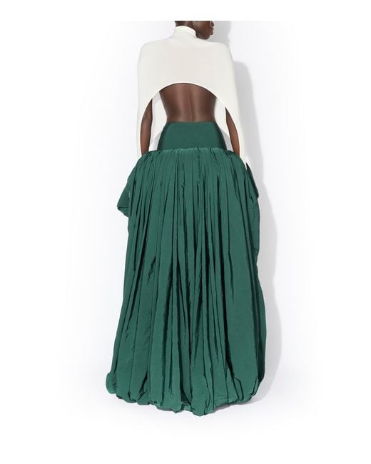 Alaïa White Silk-Knit Tension Top