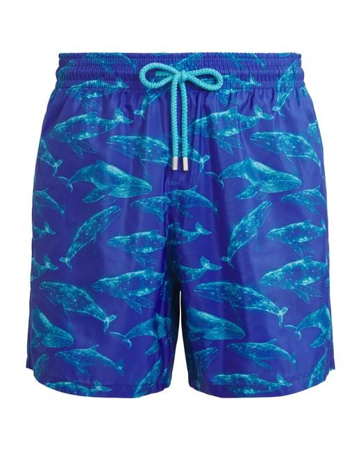 Vilebrequin Blue Whale Print Mahina Swim Shorts for men