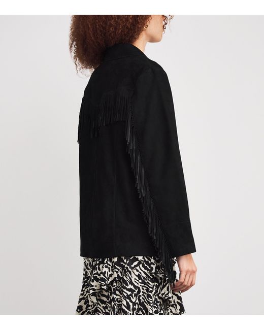 Rixo Black Suede Teagan Jacket
