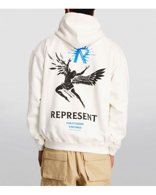 Represent White Icarus Graphic Hoodie for men